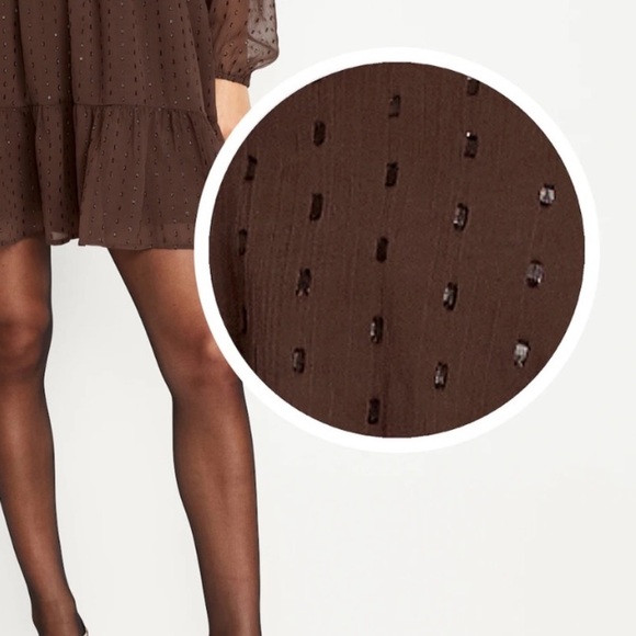 Defined Waist Shimmer Mini Dress - Picture 3 of 4